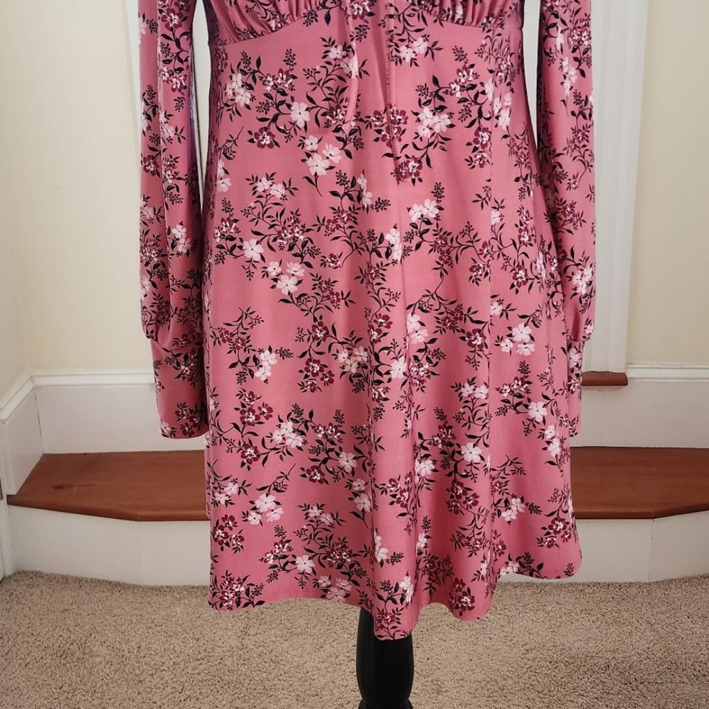 Lily Rose pink with flowers, long sleeve NWT - Picture 2 of 4